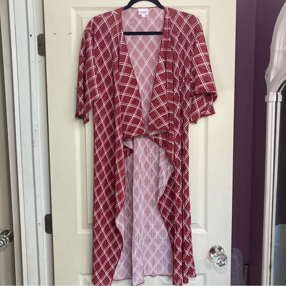 LuLaRoe Plaid Shirley